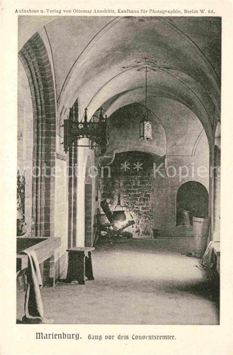 Marienburg Westpreussen Gang vor dem Conventsremter