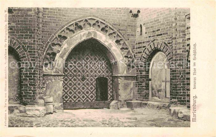 Marienburg Westpreussen Inneres Thor im Hochschloss