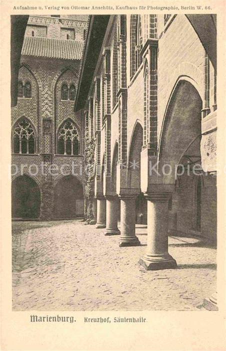 Marienburg Westpreussen Kreuzhof Saeulenhalle