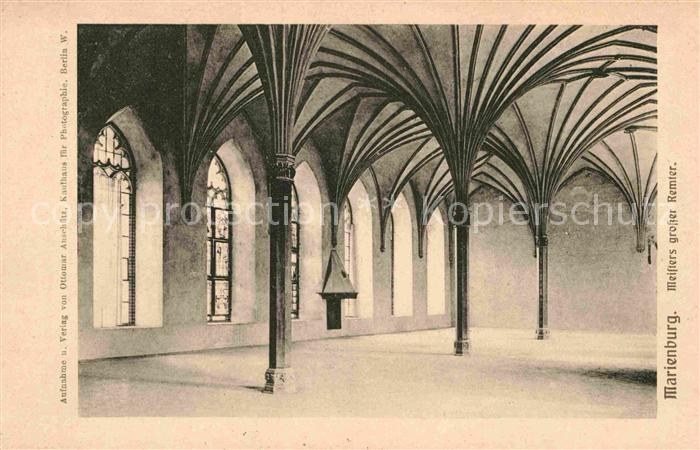 Marienburg Westpreussen Meisters grosser Remter
