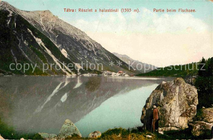 Tatra Vysoke Gebirge Partie beim Fischsee