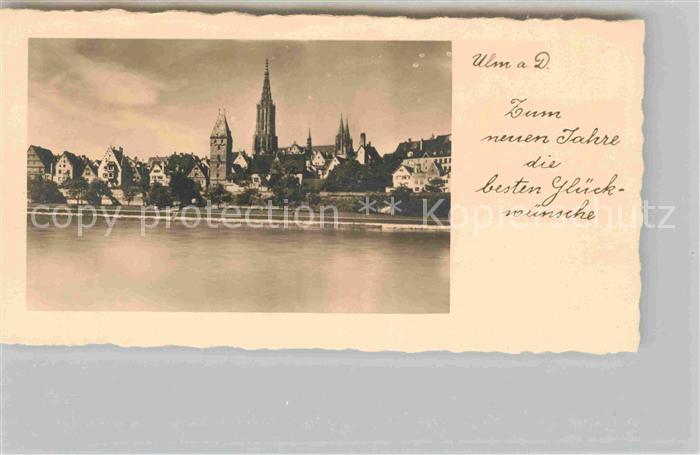Neujahr Ulm Münster Donau