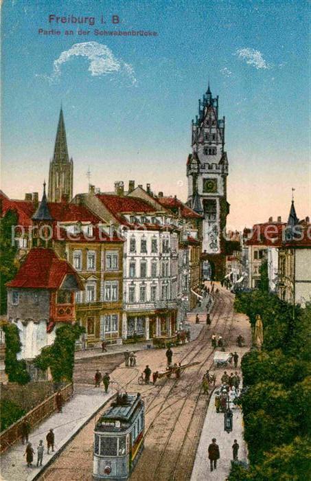 Freiburg Breisgau Partie Schwabenbruecke