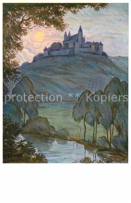 Schwaebisch Hall Schloss Komburg Kuenstlerkarte