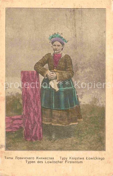 Lowitsch Lowicza Tracht Lowitscher Fuerstentum