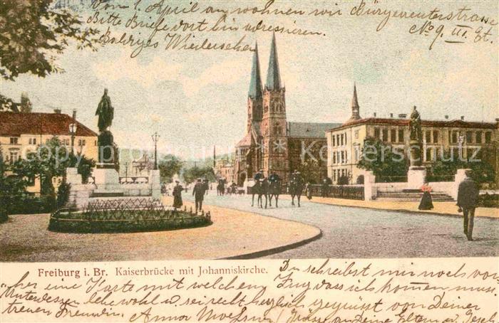 Freiburg Breisgau Kaiserbruecke Johannisbruecke