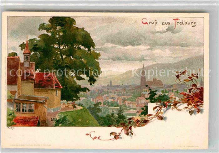 Freiburg Breisgau Muenster Kuenstlerkarte Kley