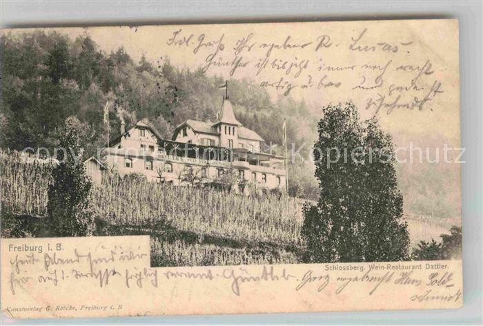 Freiburg Breisgau Schlossberg Wein Restaurant Dattler