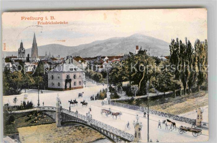 Freiburg Breisgau Friedrichsbruecke Muenster