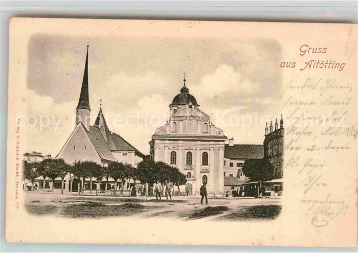 Altoetting Kirche Stadtansicht