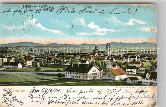 Kempten Allgaeu Panorama Kirche