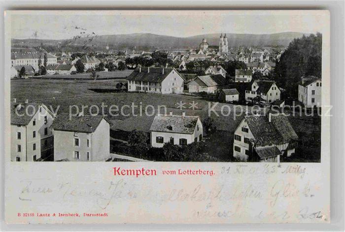 Kempten Allgaeu Lotterberg Panorama Kirche
