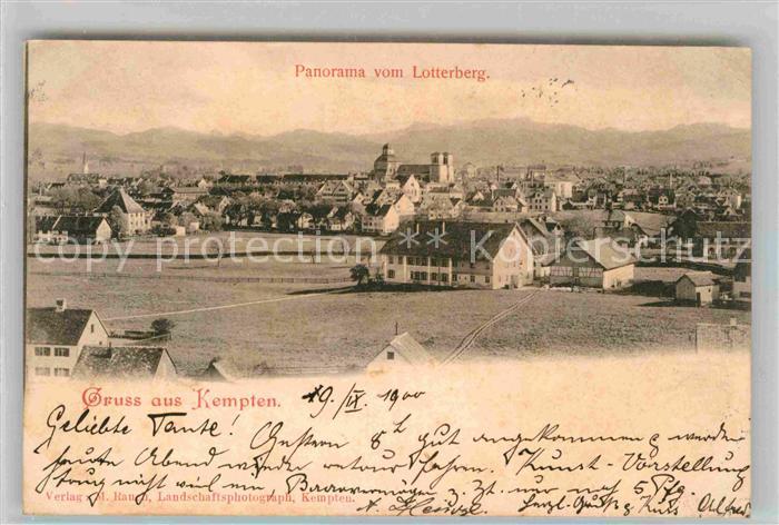 Kempten Allgaeu Panorama Lotterberg
