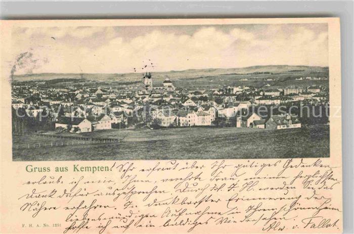 Kempten Allgaeu Panorama Kirche