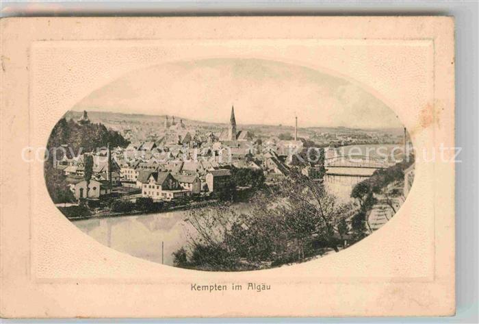 Kempten Allgaeu Iller Kirche Bruecke