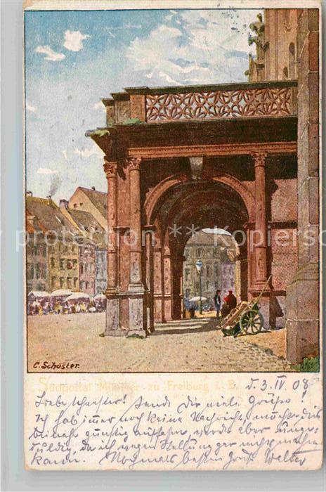 Freiburg Breisgau Suedportal Muenster