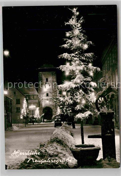 Neujahr Winter Gruesse Villingen Riet Tor