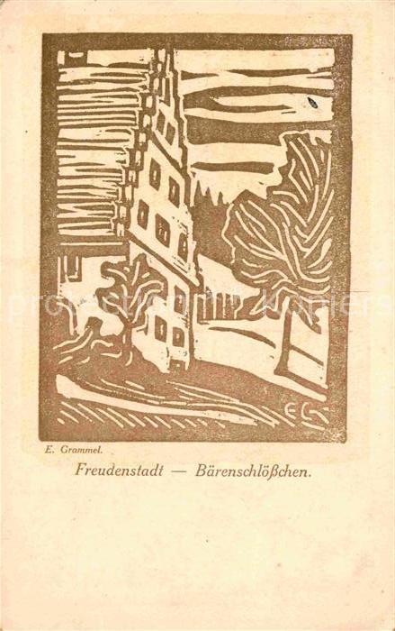 FREUDENSTADT BW Baerenschloesschen Holzschnitt