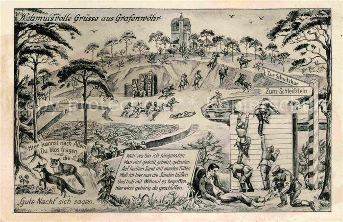 Grafenwoehr Truppenuebungsplatz Karikatur