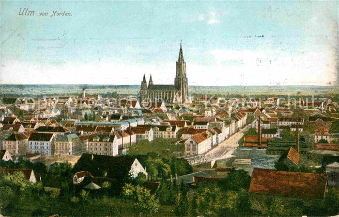 Ulm Donau Stadtblick mit Muenster