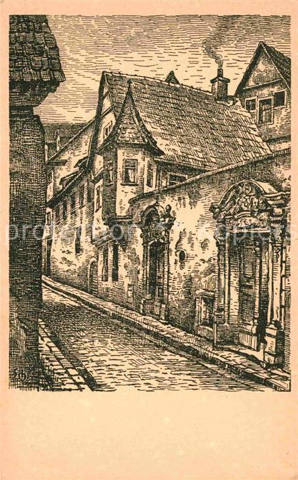 Schwaebisch Hall Untere Herrengasse Zeichnung