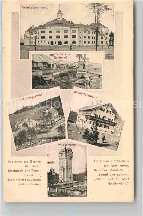 Grafenwoehr Truppenuebungsplatz Arbeitskommando Teilansicht Militaergasthof Mili