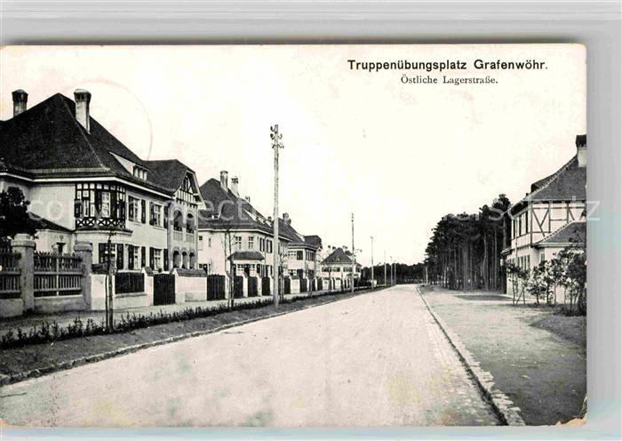 Grafenwoehr Truppenuebungsplatz oestliche Lagerstrasse