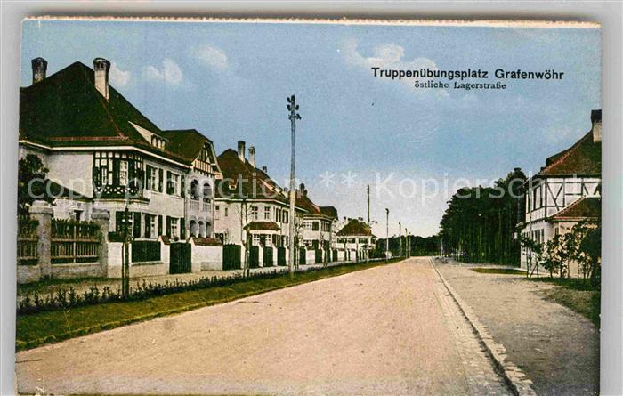 Grafenwoehr Truppenuebungsplatz oestliche Lagerstrasse