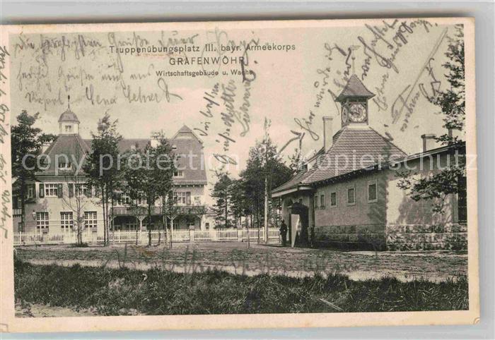 Grafenwoehr Truppenuebungsplatz Wirtschaftsgebaeude und Wache