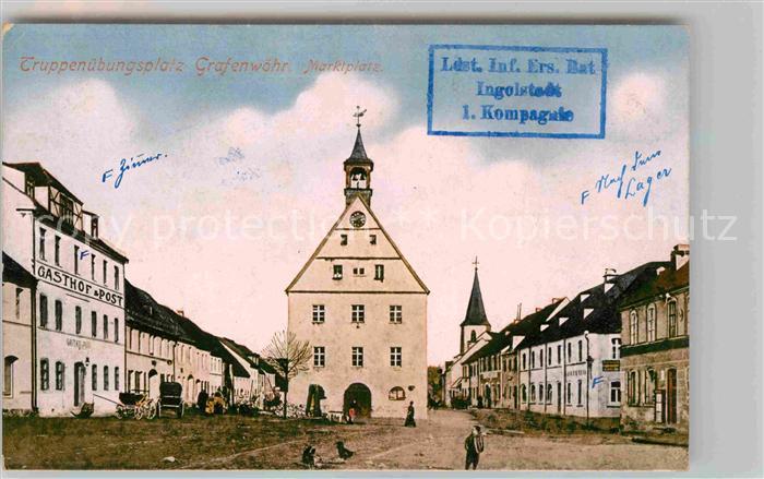 Grafenwoehr Truppenuebungsplatz Marktplatz