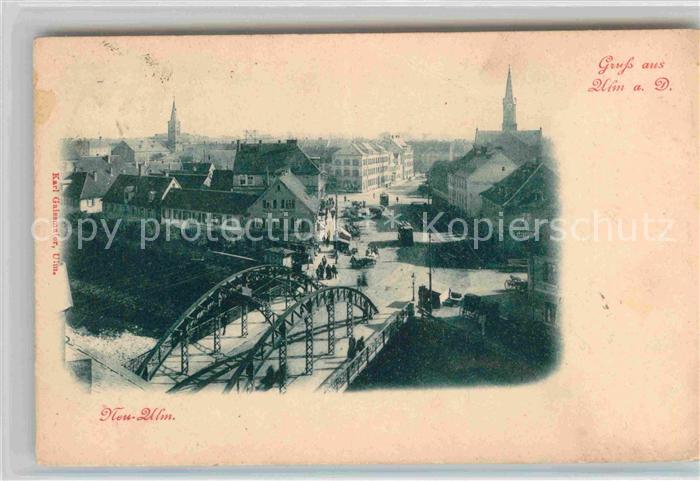 Ulm Donau mit Neu Ulm