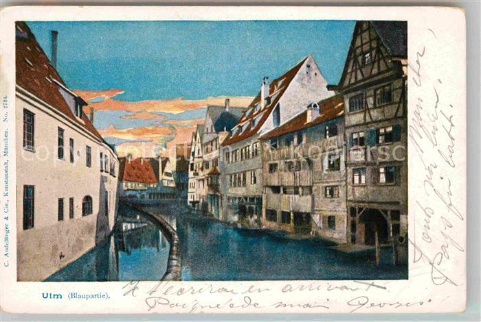 Ulm Donau Partie an der Blau