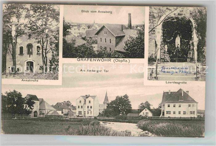 Grafenwoehr Annakirche Annabergblick Amberger Tor Lourdesgrotte