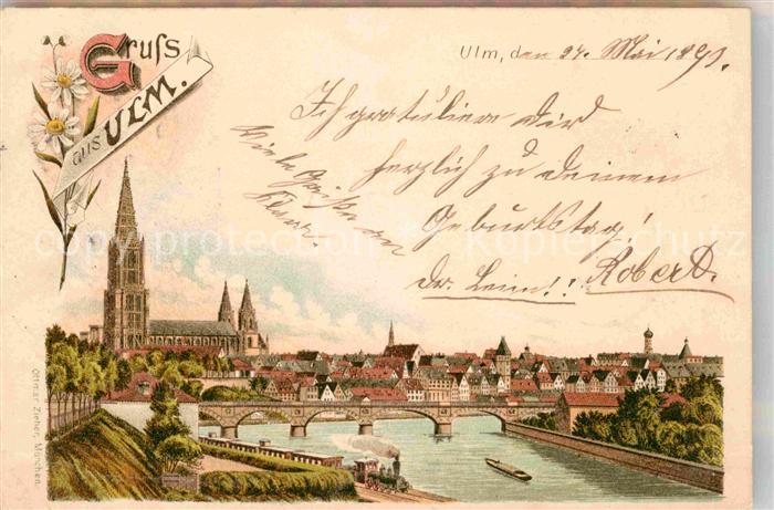 Ulm Donau Muenster Donaupartie