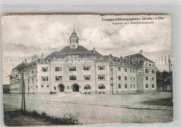 Grafenwoehr Truppenuebungsplatz Kaserne des Arbeitskommandos