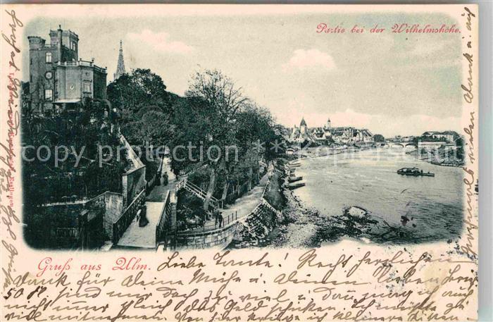 Ulm Donau Partie bei der Wilhelmshoehe