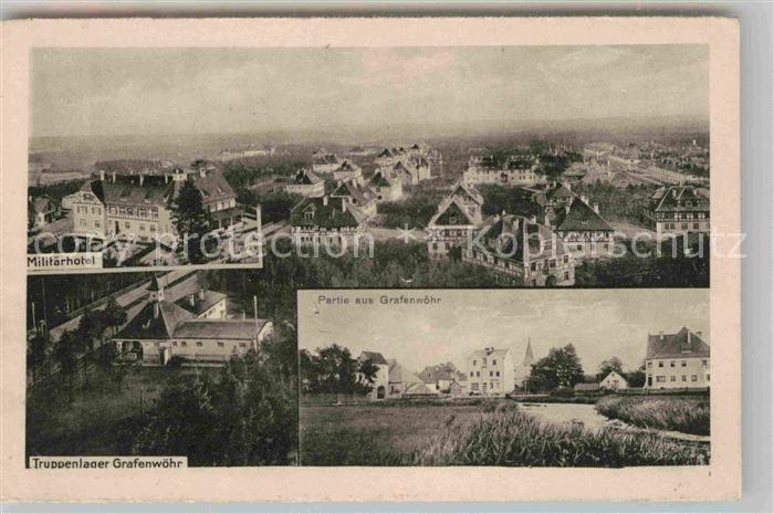 Grafenwoehr Truppenuebungsplatz Militaerhotel Truppenlager Ortsblick