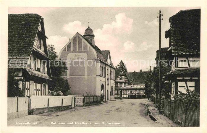Hesselhurst Rathaus Gasthaus Schwanen