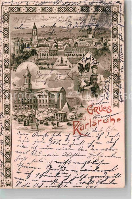 Karlsruhe Baden Markt Badische Volkstracht