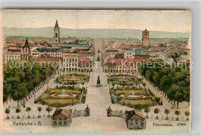 Karlsruhe Baden Panorama Parkanlagen