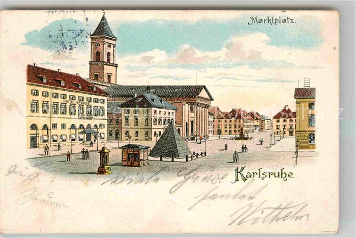 Karlsruhe Baden Marktplatz