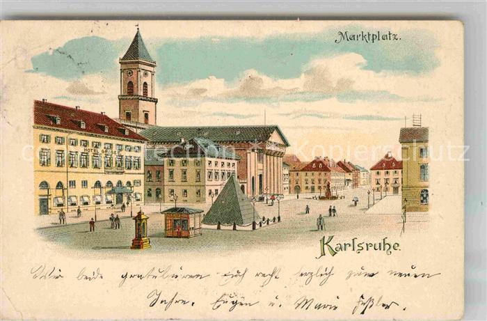 Karlsruhe Baden Marktplatz