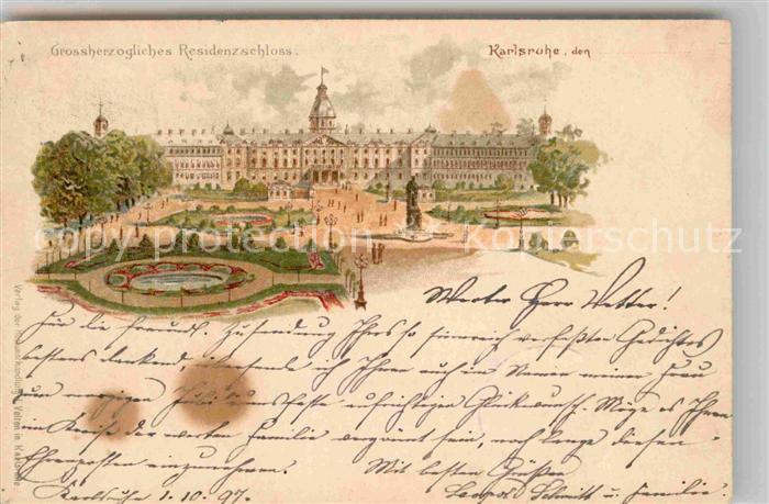 Karlsruhe Baden Grossherzogliches Residenzschloss
