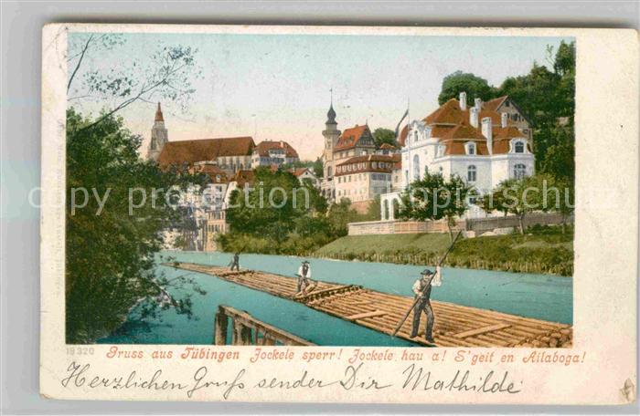 TueBINGEN BW Neckar Haeuserfront Jockele sperr