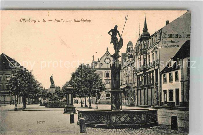 Offenburg Marktplatz Brunnen