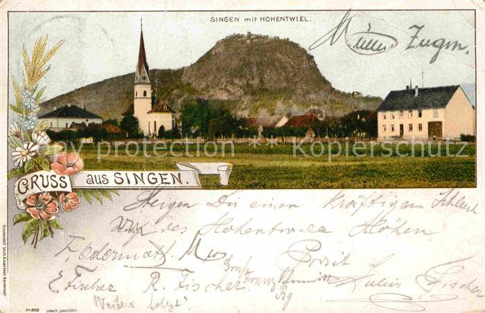 Singen Hohentwiel Kirche Festung