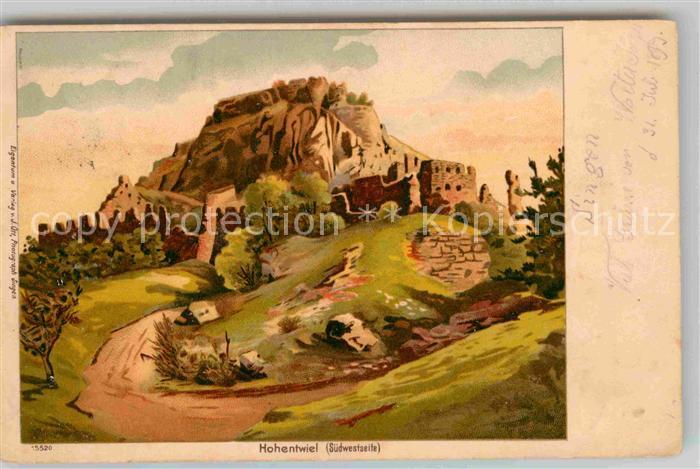 Hohentwiel Suedwestseite