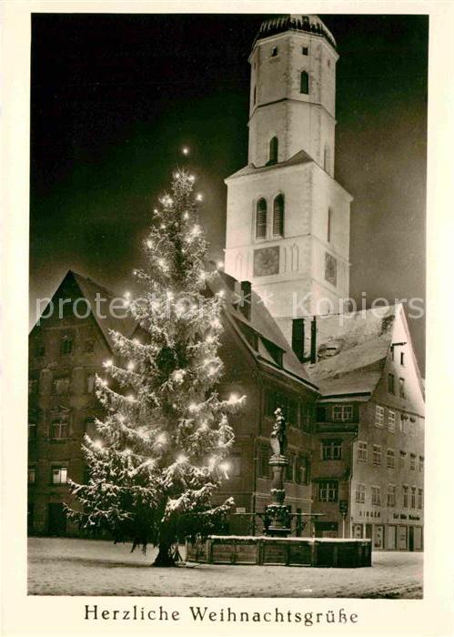 Glueckwunsch Biberach Weihnachtsgrüße Brunnen Kirche