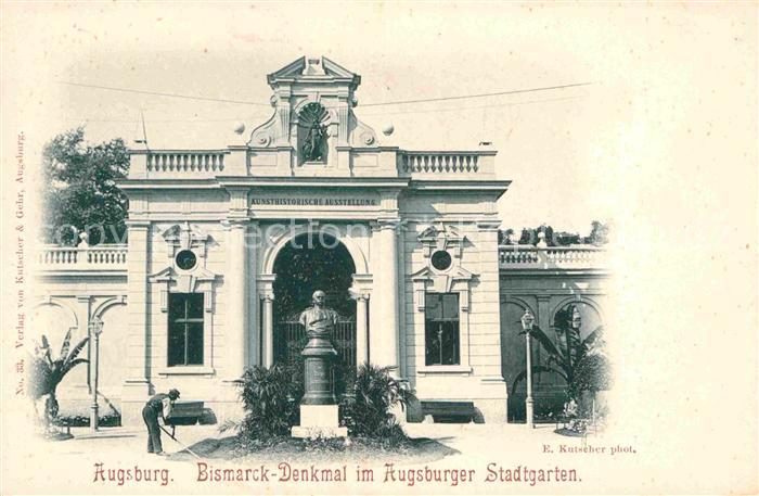 Augsburg Bismarck Denkmal StADTGARTEN