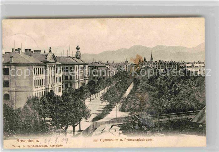 Rosenheim Bayern Koenigliches Gymnasium Promenadenstrasse